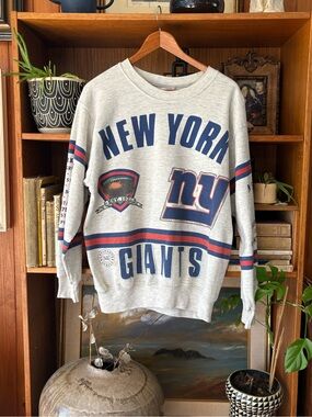 LONG GONE NY Giants 1990’s Vintage Crew Neck Sweater L